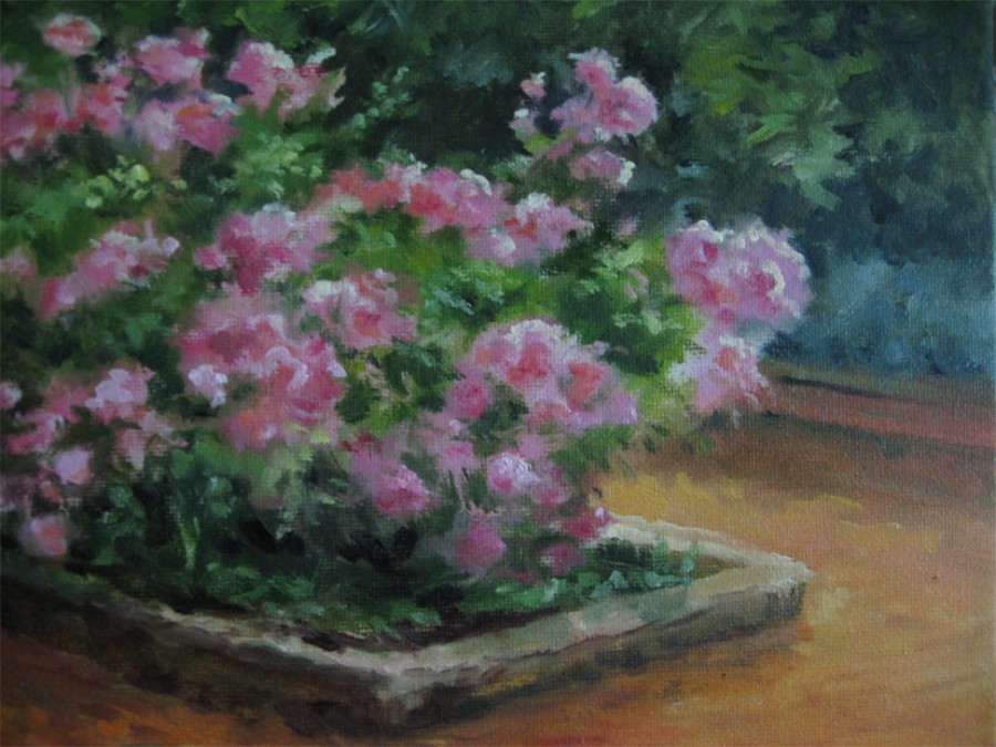 Kingwood Roses - Oil - 8 x 10 - Sold