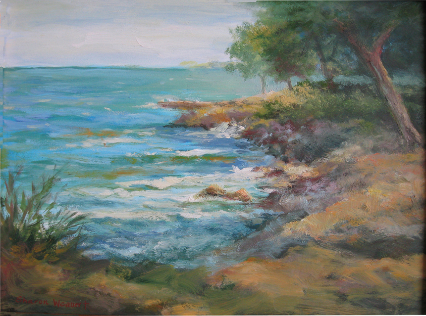 Lakeside Shoreline - Oil - 9 x 12 - Sold