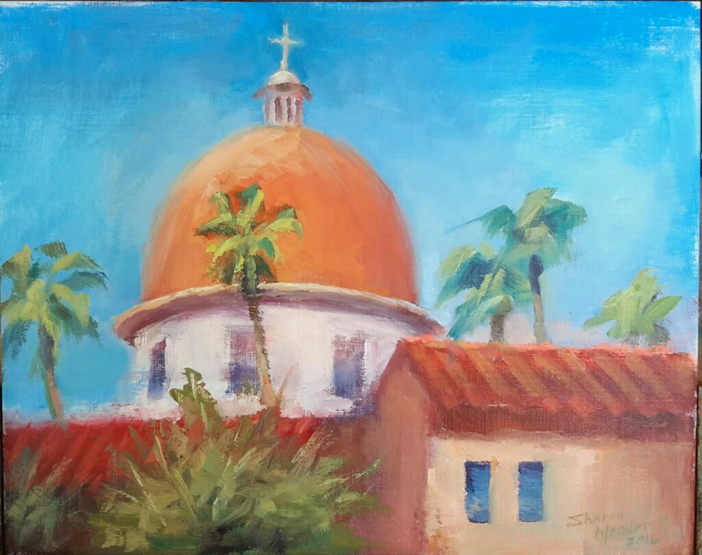 Mission at San Juan Capistrano - OIL - 8 X 10